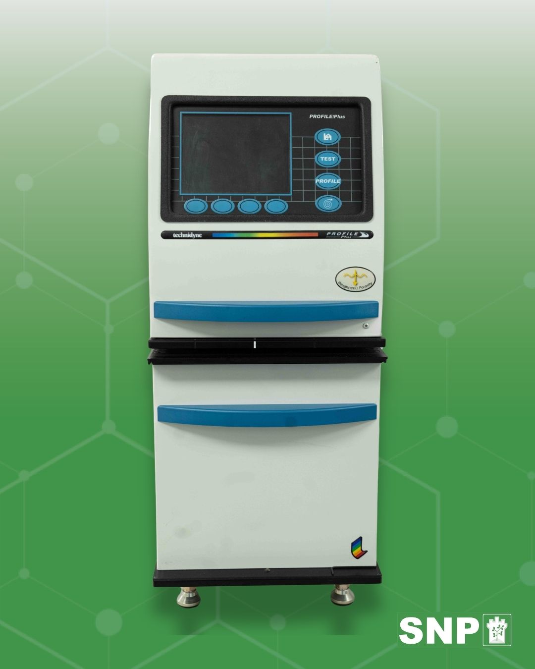 Gurley densometer testing equipment at SNP Inc.