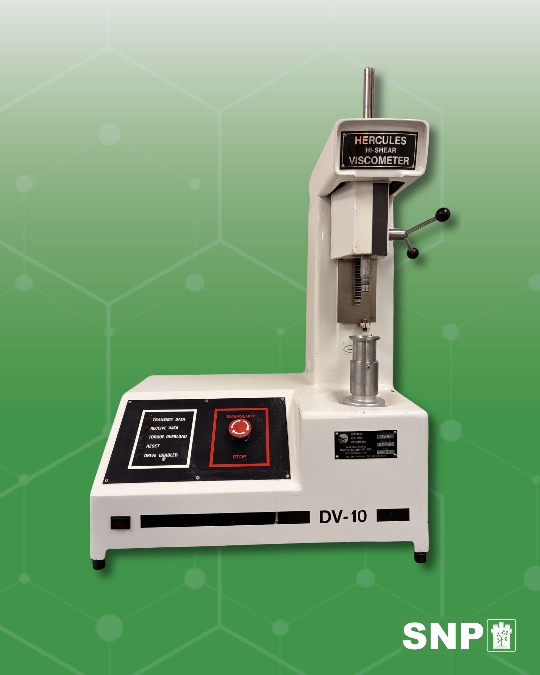 Hercules Hi-Shear Viscometer at SNP Inc.